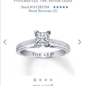 Leo diamond engagement ring and wedding bands